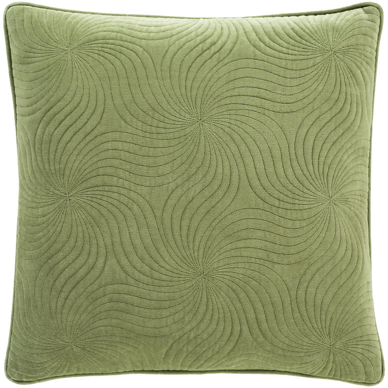  Cotton Throw Pillow Cover, 20" x 20", Peach