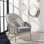Fauteuil en velours de 26,25 po Margo