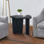 Table d'appoint de table fuselée (bois naturel)-1769589397