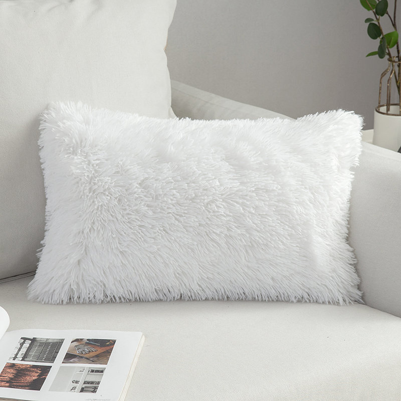Faux Fur II Cushion, White