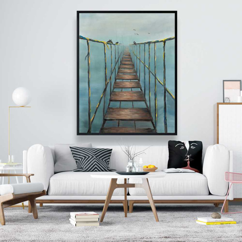 In the Jungle - Exotic Architecture Framed Canvas Decor
