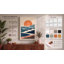 Sunset Over Hills Geometric - Wrapped Canvas-906543395-906543404
