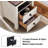 Adaija 18" W 2-Drawer Nightstand with Outlets and USB Ports-725115242