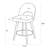 26" Upholstered Swivel Counter & Bar Stool with Solid Wood Frame-846562434-849680780