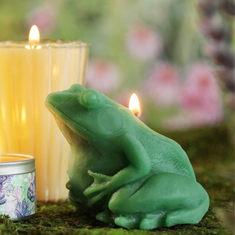 Bougie grenouille verte non parfumée