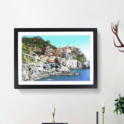 Cinque Terre in Italy - Picture Frame Painting Print