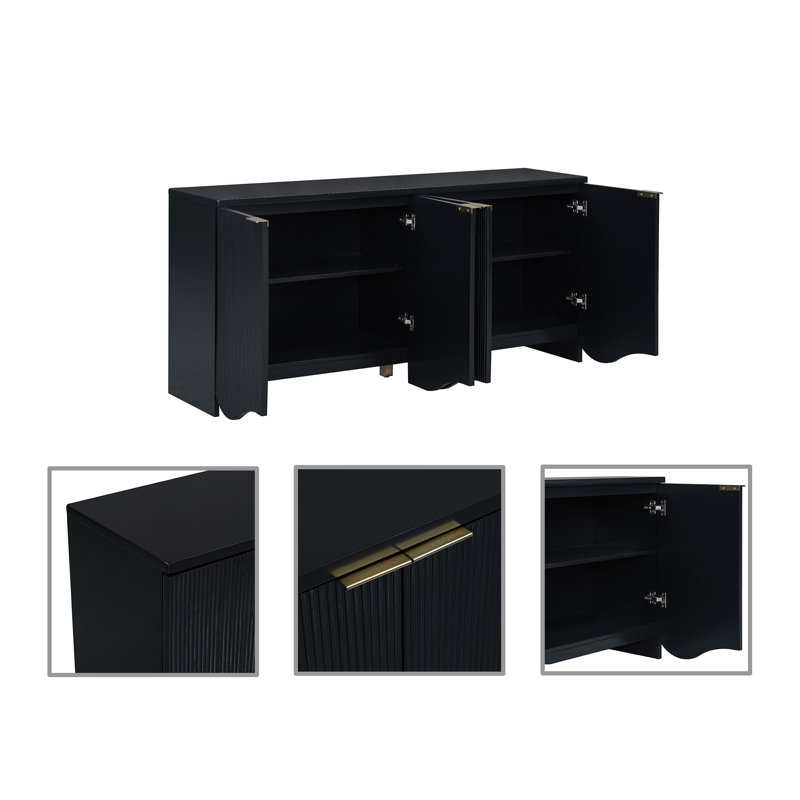 Armoire d'appoint Blaha, Noir