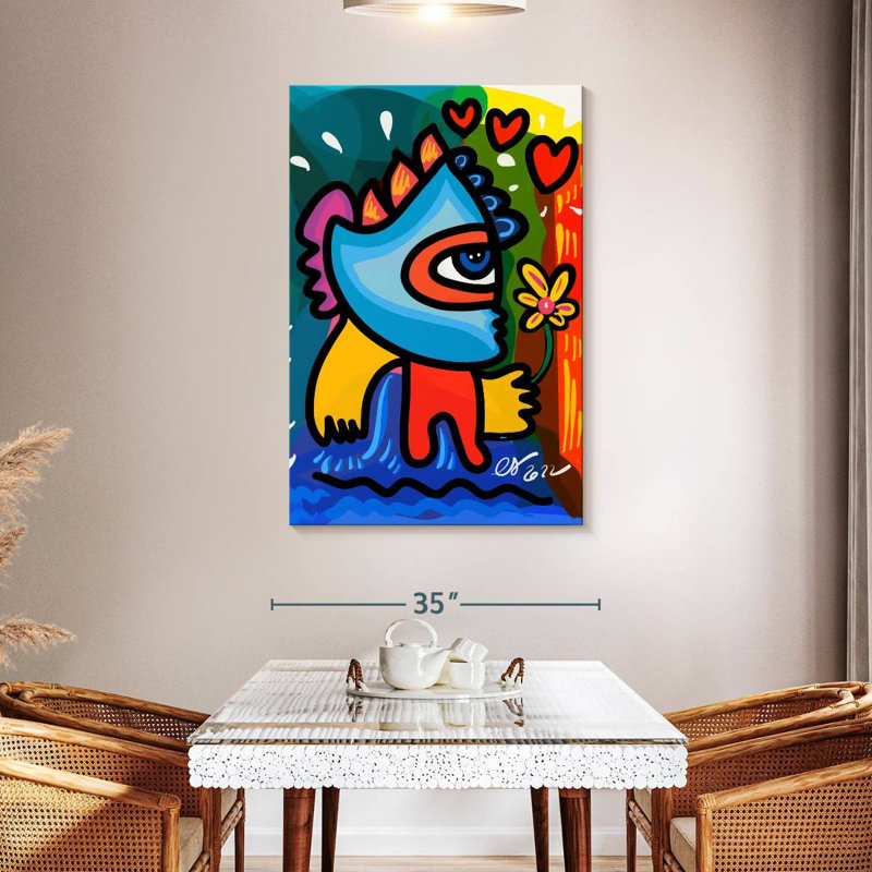 Kelan Flower Graffiti Man, 48" H x 32" W