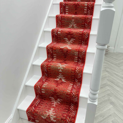 Stair Runner Geometric Area Rug