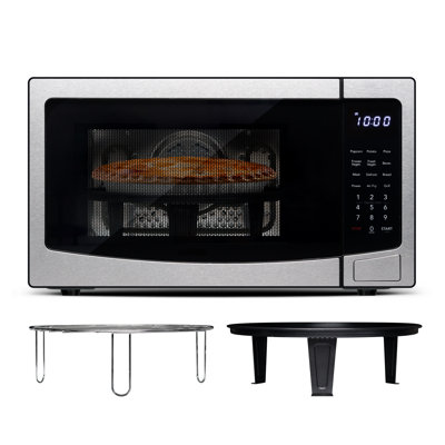 Frigidaire 1.1 Cu. Ft. 3-In-1 Countertop Microwave Oven / Air Fryer / Convection, 1500-Watt, 10 Power Levels, Stainless Steel