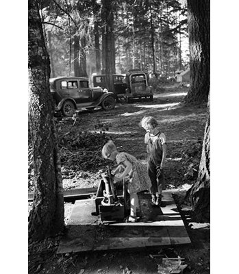« bean picker children » par dorothea lange, reproduction de photo