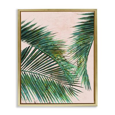 «Flowing Palms on Pink», art mural sur toile flottante par Patricia Pinto