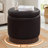 Round Ottoman With Storage, 360° Rotatable Stool, Hidden Storage Ottoman For Living Room-1890684485