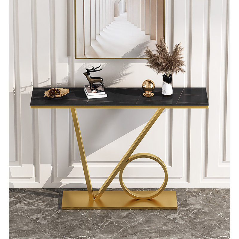 Canapé d'entrée en marbre fritté Marble, Black