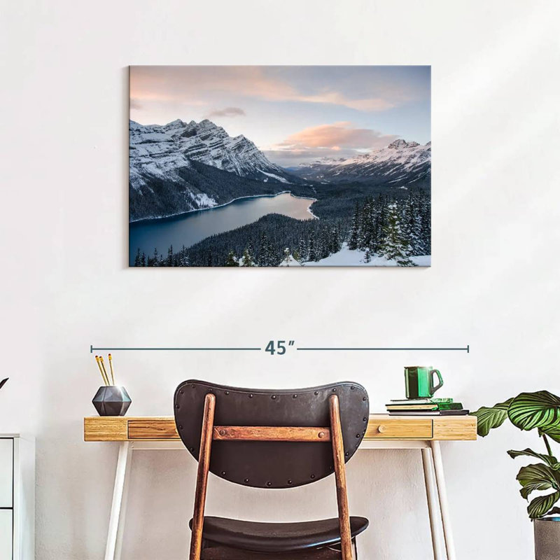 Kerrick, Banff sous la neige, H 24 po x l 36 po