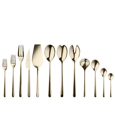 Linea Flatware Set - 67 Pieces - Champagne
