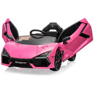 12V Kids Lamborghini Revuelto Ride-On Car, Electric Sports Car Toy with Remote, Bluetooth, Music & LED Lights