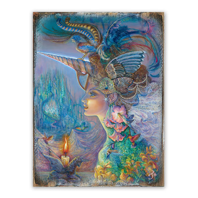 Décoration de bois et de plateau de table my lady licorne
