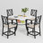 5-Piece 35.4" Round Extendable Dining Table Set-1467833793-1467833798-1467833799