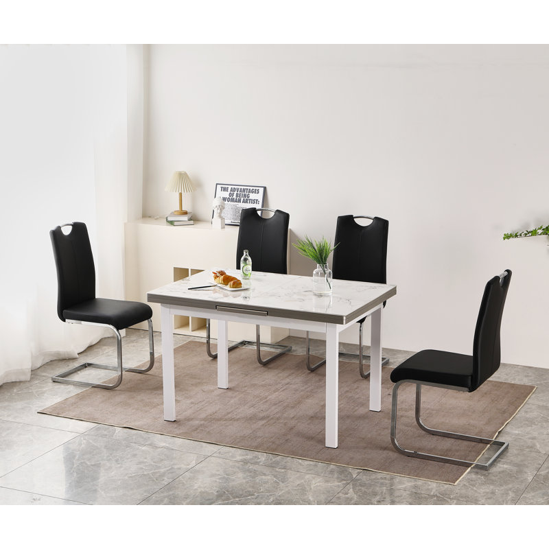 4 - Person Dining Set, Black