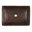 20" Rectangular Vessel Hand Hammered Copper Sink