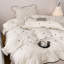 Joli ensemble de housse de couette en microfibre à pois-123266358-123266357
