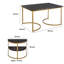 Ensemble de 3 tables gigognes avec rangement Nayome