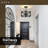 Farmhouse Semi Flush Mount Ceiling Light Fixtures, 3-Light Black Ceiling Light Rustic Light Fixtures For Hallway Entrance Kitchen Bedroom-479288532