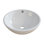 Ceramic Circular Vessel Bathroom Sink with Overflow