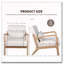 Fauteuil moderne, fauteuil d'appoint avec structure en bois massif-1280881562