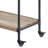 Versatile And Stylish 2-Shelf Oak Serving Cart For Various Occasions