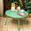 Table basse d'extérieur ronde en acier 27,5 po Cera