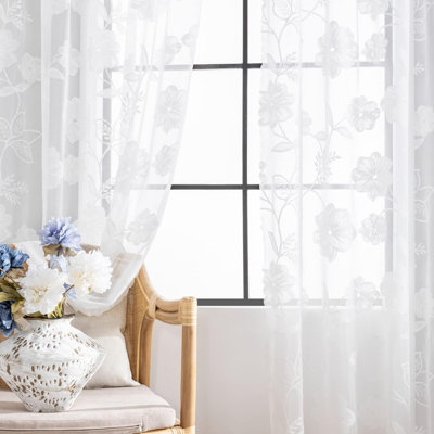 Sheer Curtain Panel Pair