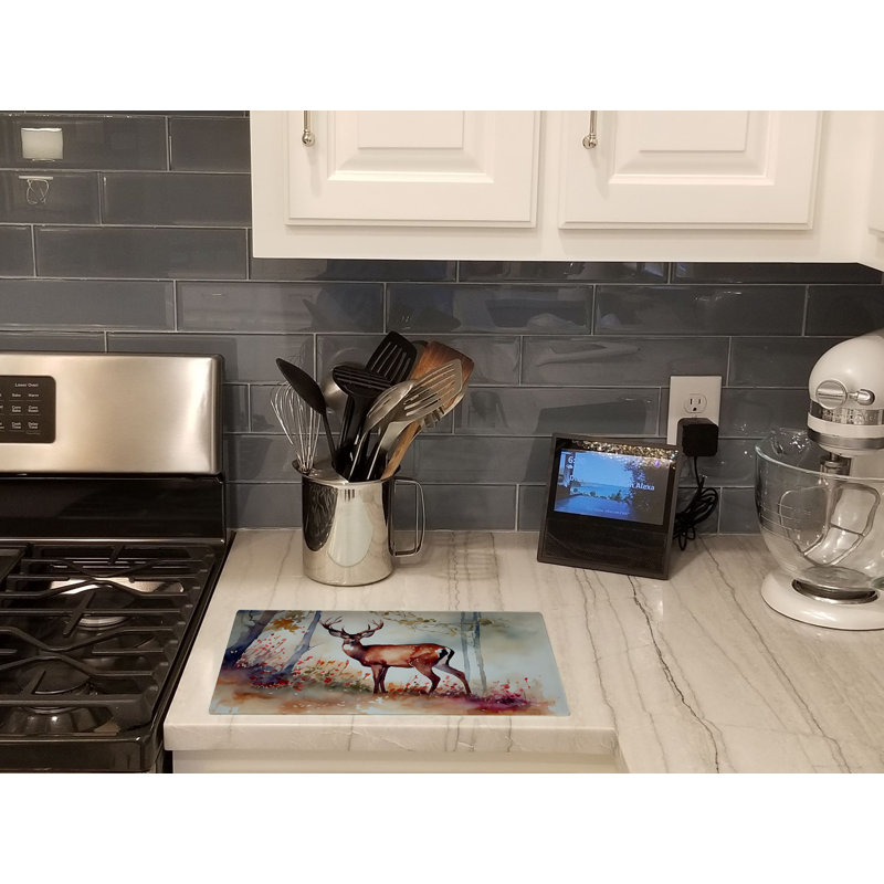 Deer Glass Cutting Board Large