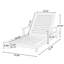 Chaise longue d'extérieur en bois d'acacia avec dossier réglable à 3 positions Metairie