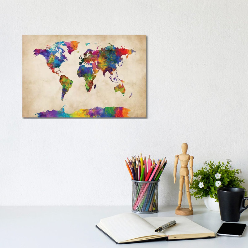 Strong Watercolors II by Michael Tompsett - Gallery-Wrapped Canvas Giclée on Canvas, Wrapped Canvas, 20.32 cm H x 30.48 cm W