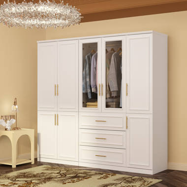 Willa Arlo Interiors Hoschton Solid + Manufactured Wood Armoire & Reviews |  Wayfair