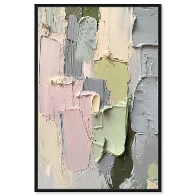 «Creamy Contours II», toile abstraite colorée par 