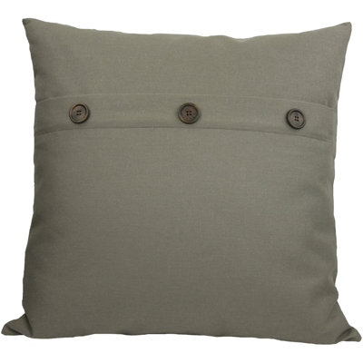 Solid Button Down Blend 20" Throw Pillow