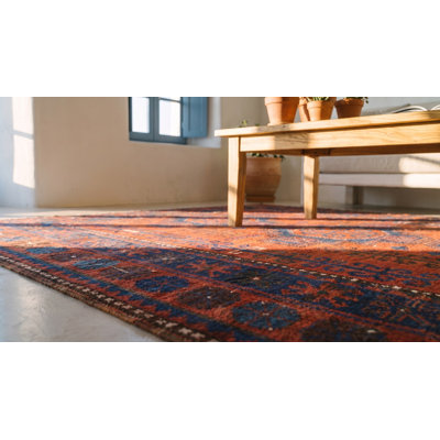 Tapis rouge / bleu Bold
