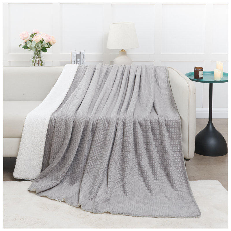 Standard Throw Blanket, Grey, W130 x L180cm