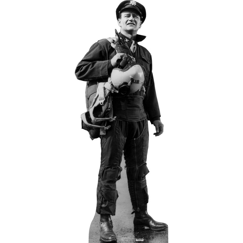 John Wayne Life-Size Cardboard Stand-Up in Pilot Gear