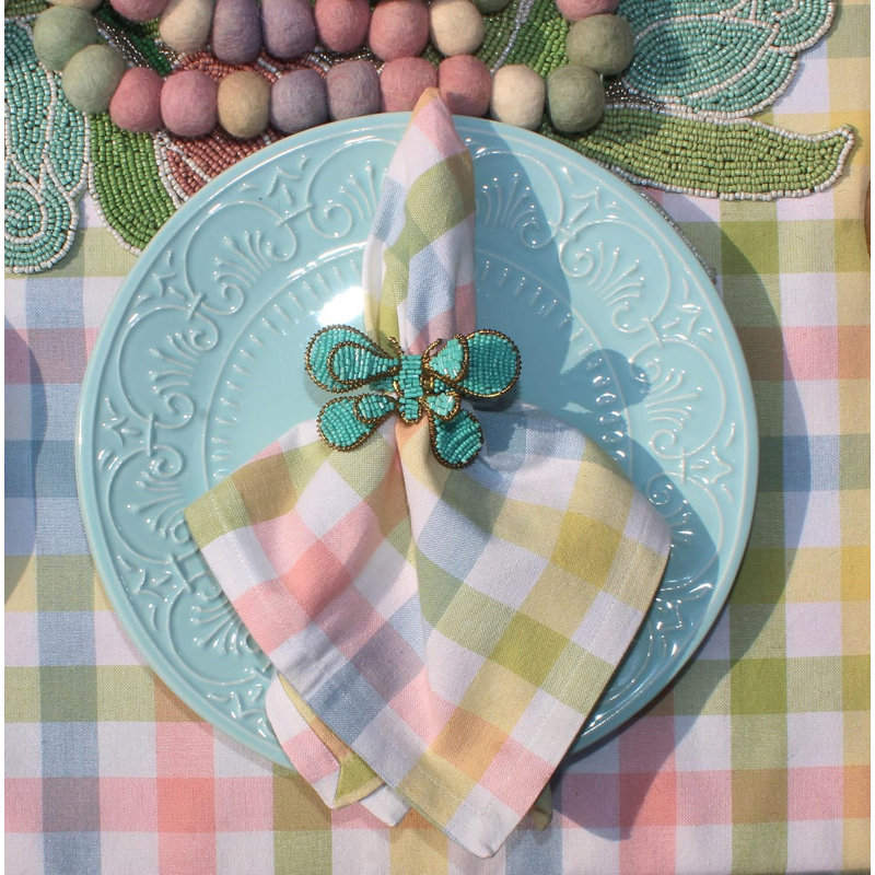 Spring Easter Bunny Pastel Luncheon Dinner - Set of 8