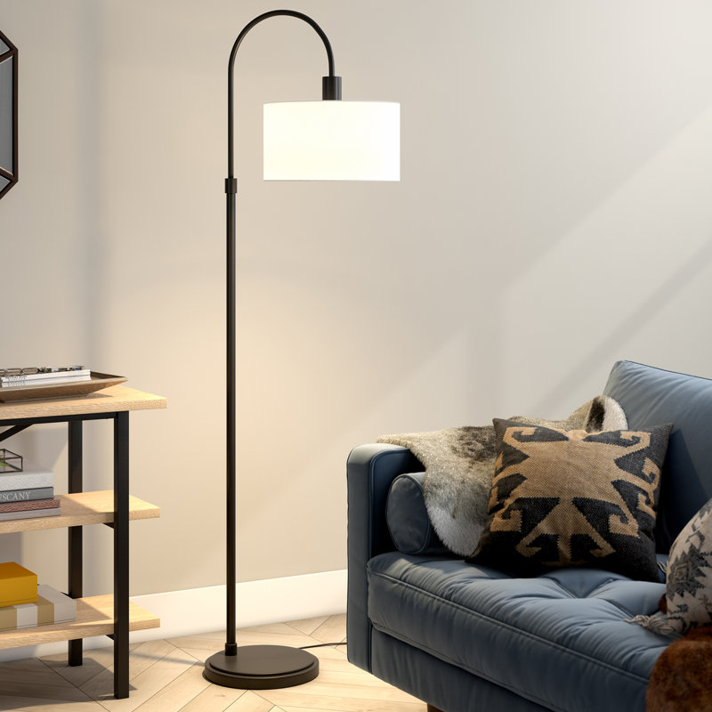 Cailidh 70'' Arched Floor Lamp, Black