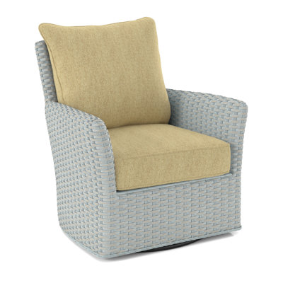 Lanai 28" Wide Polyester Swivel Down Cushion Armchair