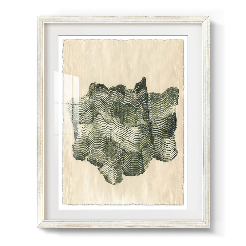 Chlorophylle II - impression encadrée, H 28,5 po x l 20,5 po, Blanc