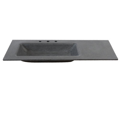 KonKrete 49'' Concrete Single Bathroom Vanity Top with Sink