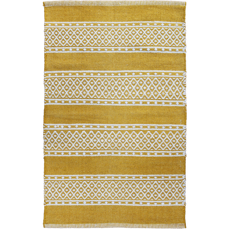Tapis en coton Alyzon, Rectangle 6 pi 7 po x 9 pi 2 po