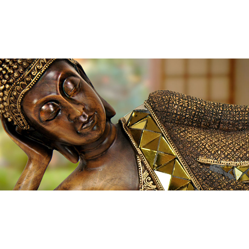 Thai Reclining Buddha Figurine