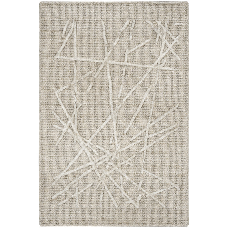 Calvin Klein CK044 Wander 2' x 3' Taupe Modern Indoor Rug, Taupe, Rectangle 2' x 3'